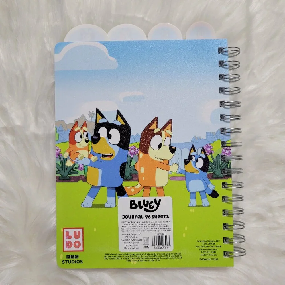 Bluey Tabbed Spiral Notebook